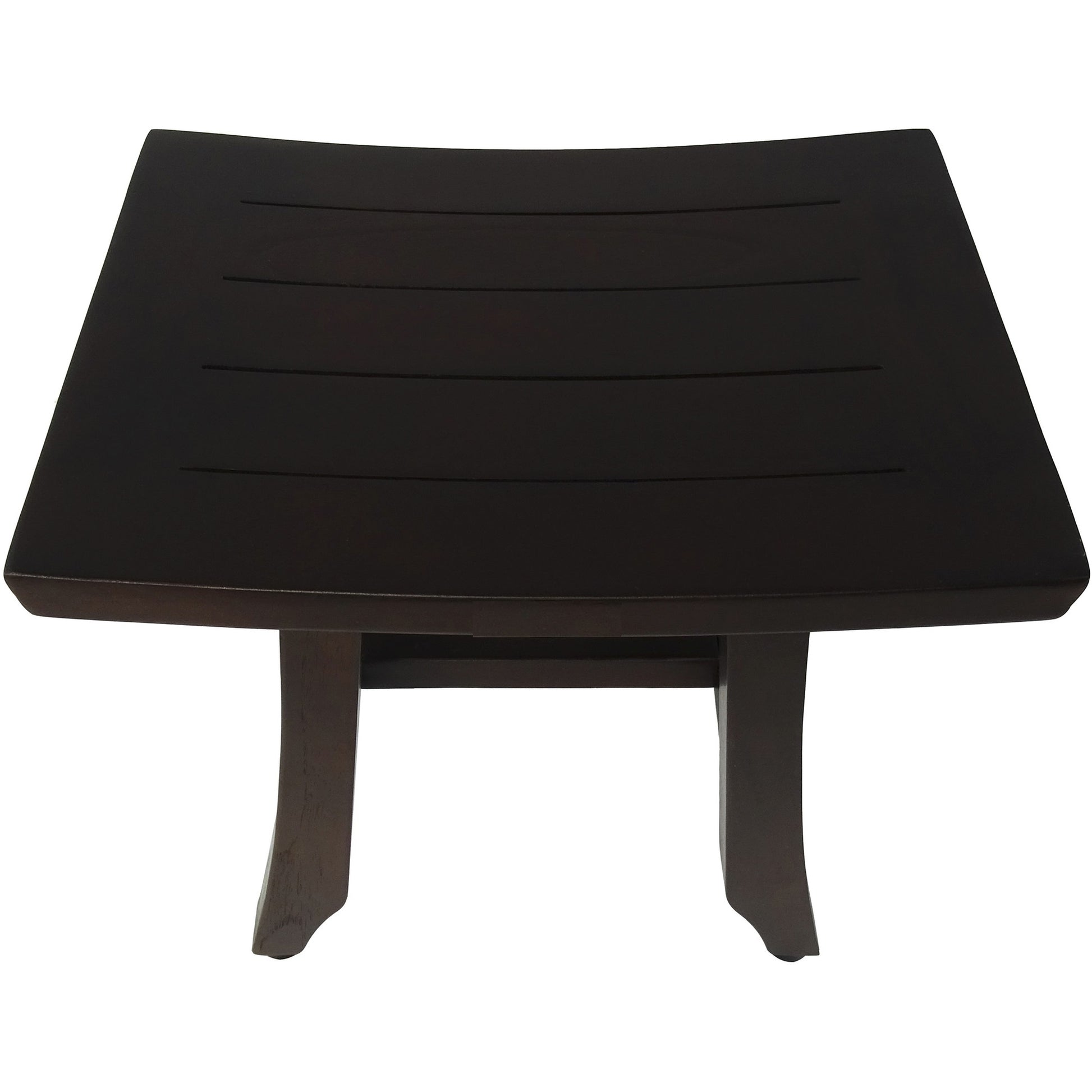 14" Brown Teak Shower Bench - Loft&Timber