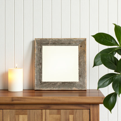 6" x 6" Gray Solid Wood Tabletop Picture Frame - Loft&Timber