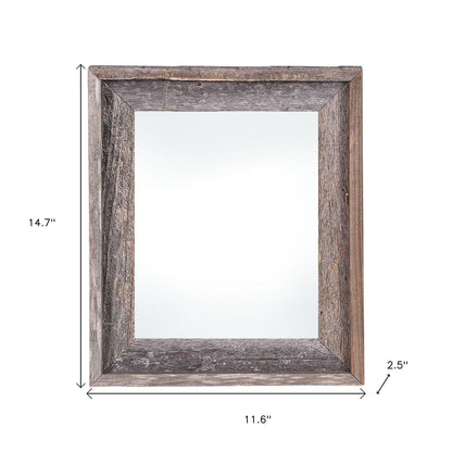 8.5" x 11" Gray Solid Wood Tabletop Picture Frame - Loft&Timber