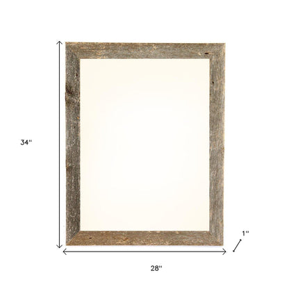 24" x 30" Gray Solid Wood Hanging Picture Frame - Loft&Timber