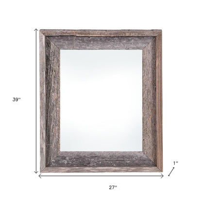 24" x 36" Gray Solid Wood Hanging Picture Frame - Loft&Timber