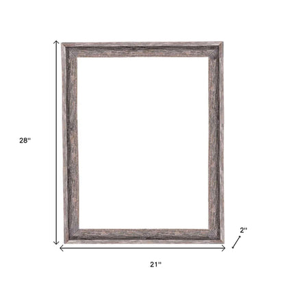 18" x 24" Gray Solid Wood Hanging Picture Frame - Loft&Timber