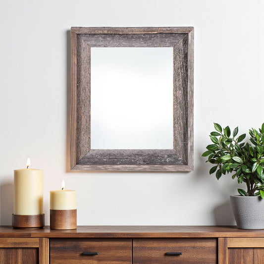 18" x 24" Gray Solid Wood Hanging Picture Frame - Loft&Timber