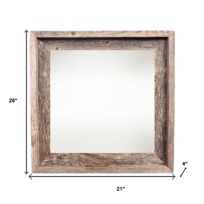 12" x 12" Gray Solid Wood Tabletop Picture Frame - Loft&Timber