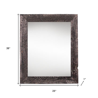 24" x 36" Black Solid Wood Hanging Picture Frame - Loft&Timber