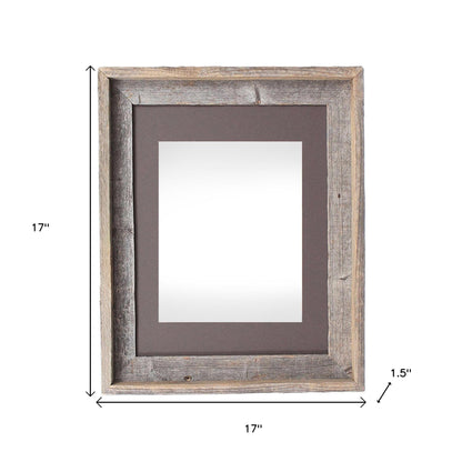 16" x 20" Gray Distressed Solid Wood Hanging Picture Frame - Loft&Timber