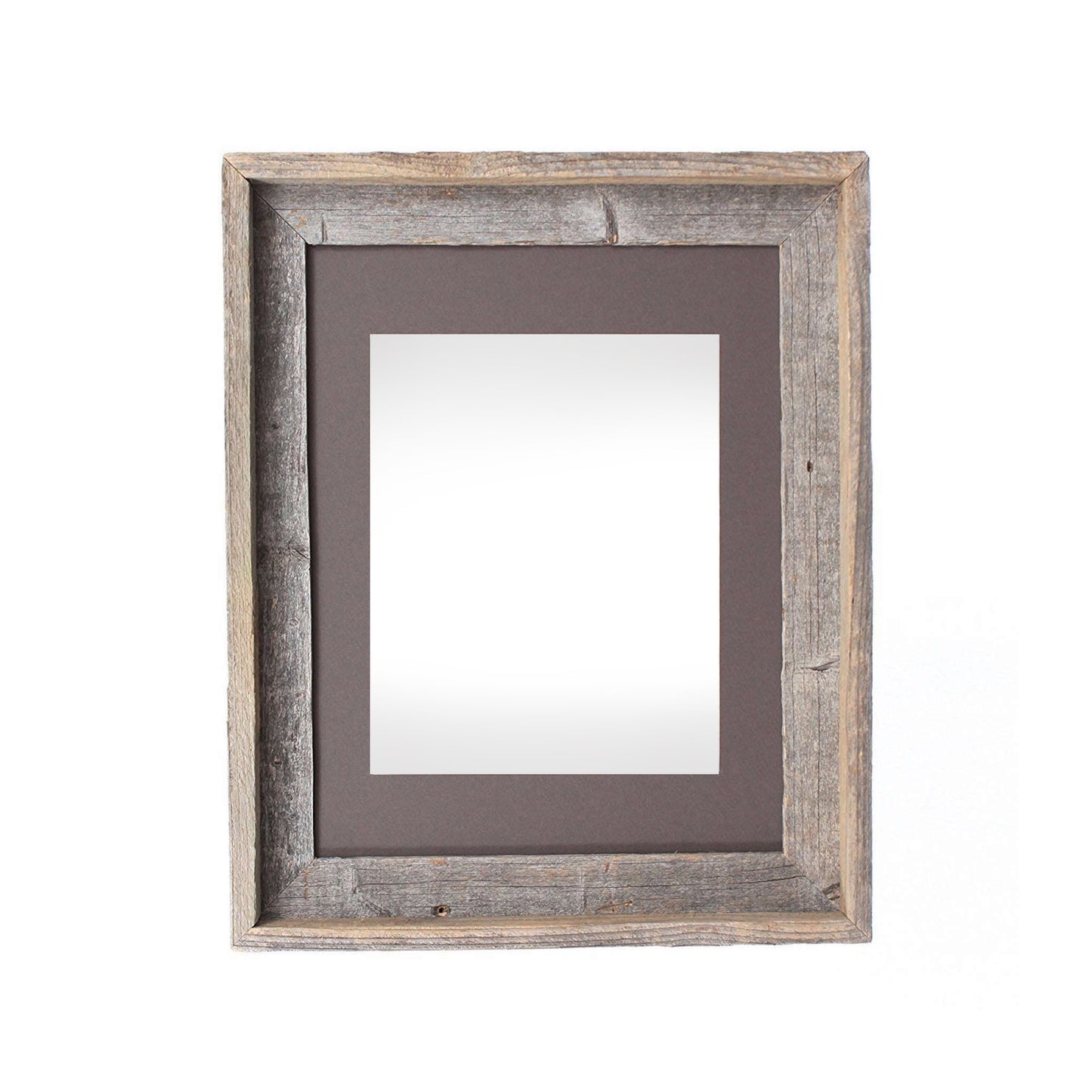 16" x 20" Gray Distressed Solid Wood Hanging Picture Frame - Loft&Timber