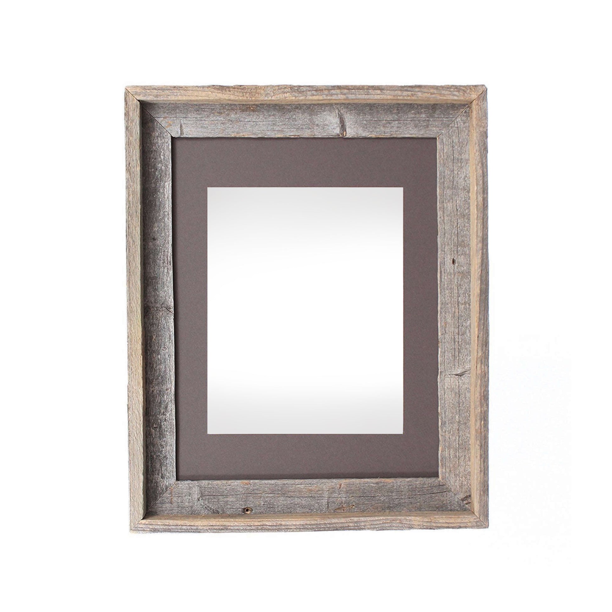 16" x 20" Gray Distressed Solid Wood Hanging Picture Frame - Loft&Timber