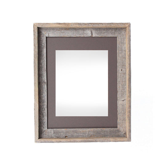 16" x 20" Gray Distressed Solid Wood Hanging Picture Frame - Loft&Timber
