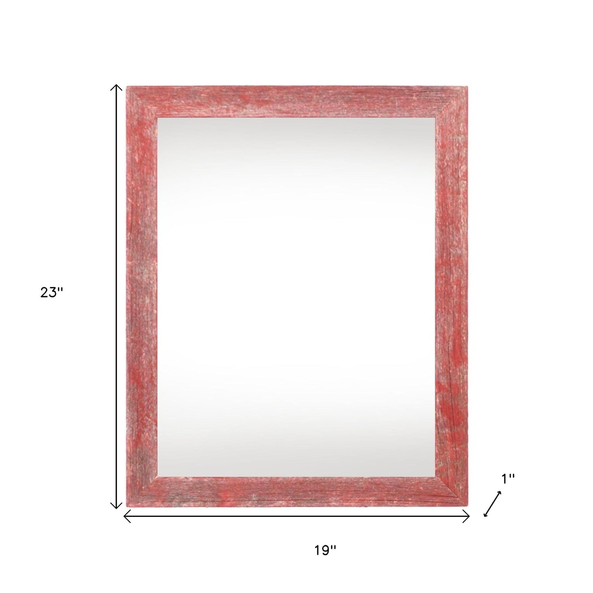 16" x 20" Red Solid Wood Hanging Picture Frame - Loft&Timber