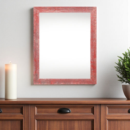 16" x 20" Red Solid Wood Hanging Picture Frame - Loft&Timber