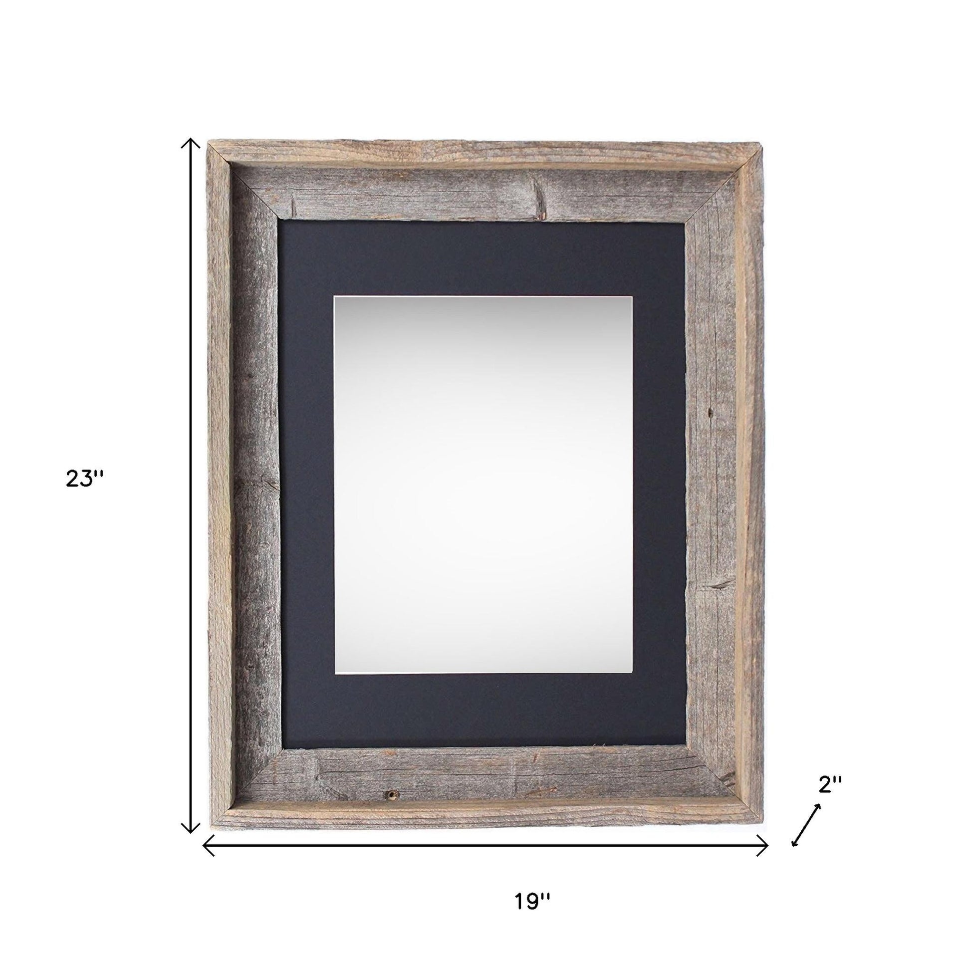 16" x 20" Black Solid Wood Hanging Picture Frame - Loft&Timber