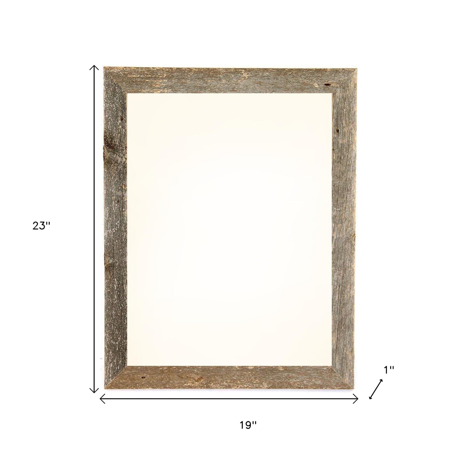 16" x 20" Gray Solid Wood Hanging Picture Frame - Loft&Timber