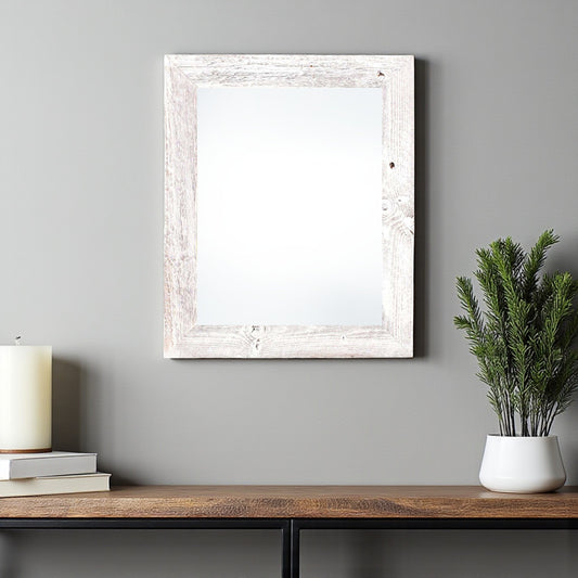 13" x 19" White Solid Wood Hanging Picture Frame - Loft&Timber