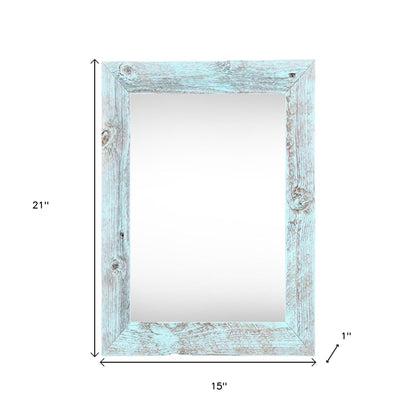 11" x 17" Blue Solid Wood Hanging Picture Frame - Loft&Timber