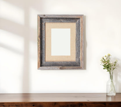 11" x 14" Brown Solid Wood Hanging Picture Frame - Loft&Timber