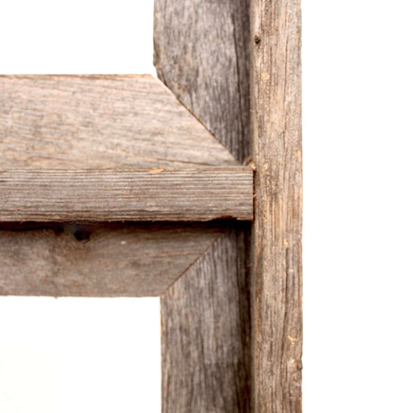 8" x 10" Gray Distressed Solid Wood Hanging Picture Frame - Loft&Timber