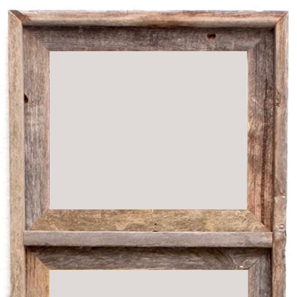 8" x 10" Gray Distressed Solid Wood Hanging Picture Frame - Loft&Timber