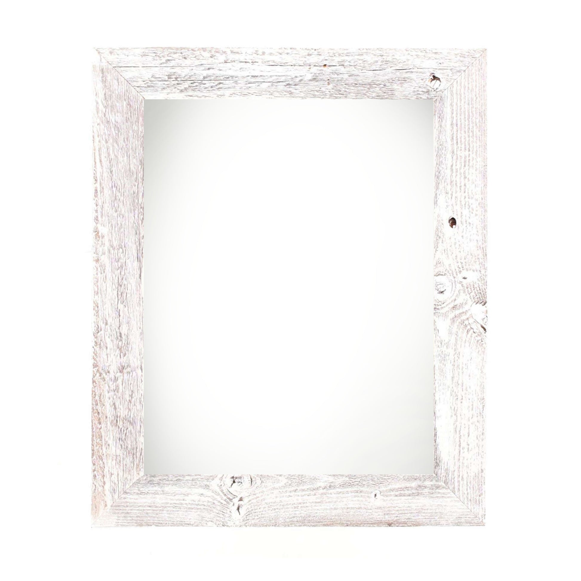 11" x 14" White Solid Wood Hanging Picture Frame - Loft&Timber