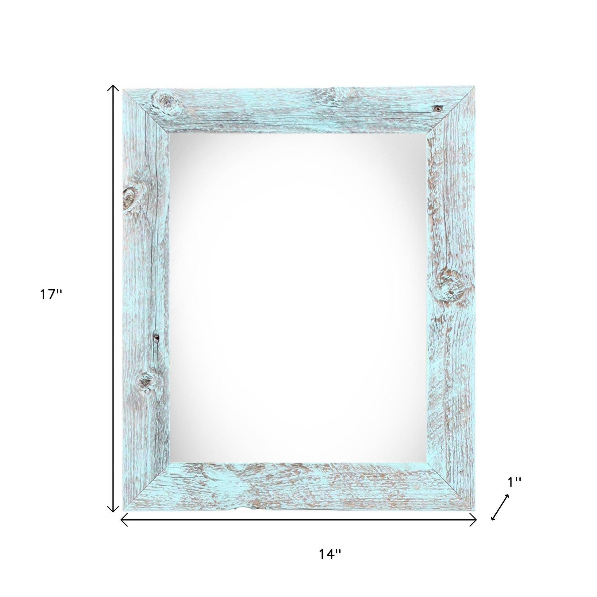 11" x 14" Blue Solid Wood Hanging Picture Frame - Loft&Timber