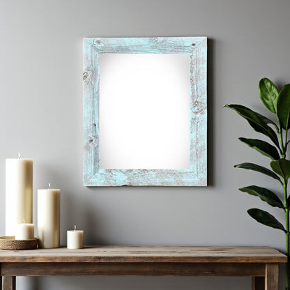 11" x 14" Blue Solid Wood Hanging Picture Frame - Loft&Timber