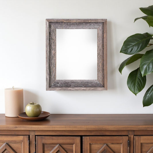 11" x 14" Gray Solid Wood Hanging Picture Frame - Loft&Timber