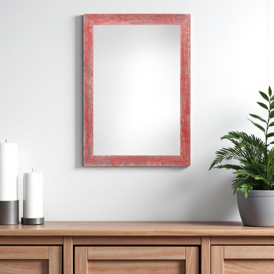 11" x 17" Red Solid Wood Hanging Picture Frame - Loft&Timber