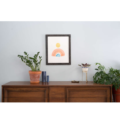 10" x 10" Black Solid Wood Hanging Picture Frame - Loft&Timber