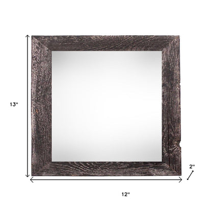 10" x 10" Black Solid Wood Hanging Picture Frame - Loft&Timber