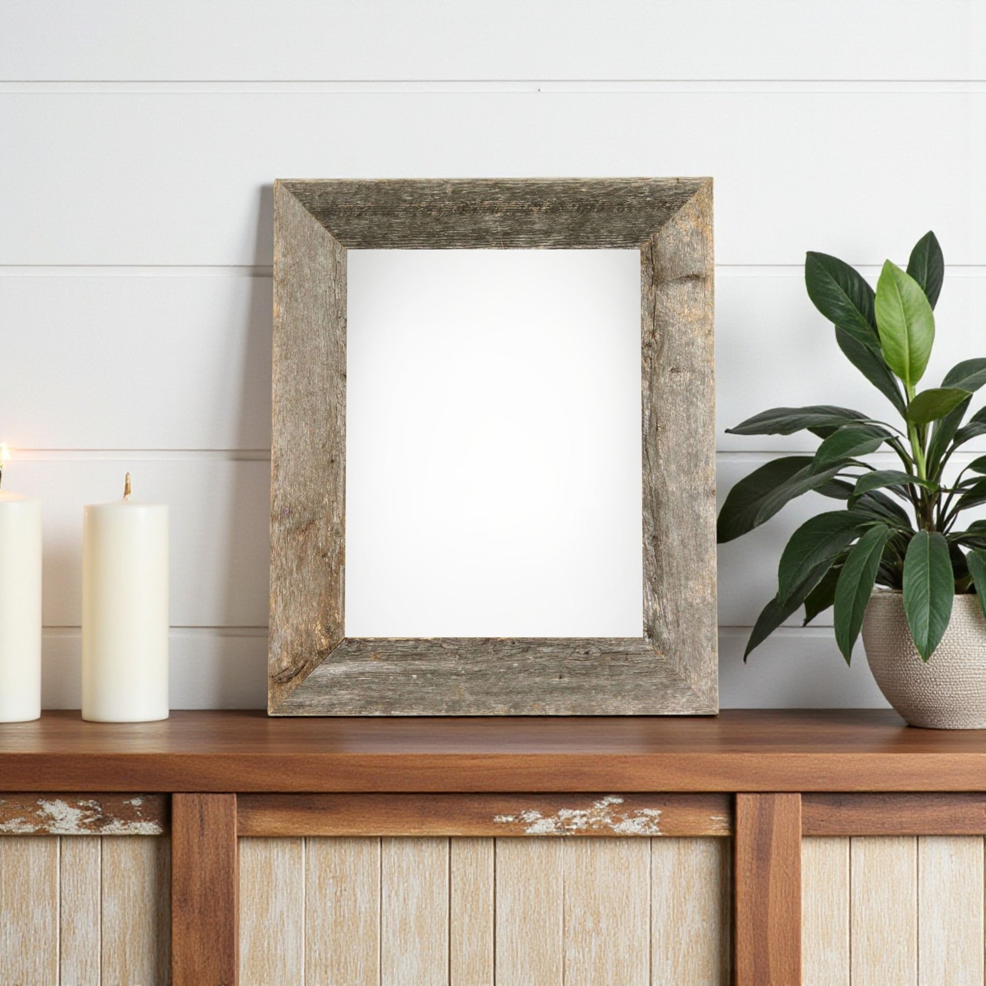 8" x 10" Gray Solid Wood Tabletop Picture Frame - Loft&Timber