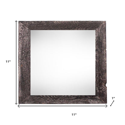 8" x 8" Black Solid Wood Tabletop Picture Frame - Loft&Timber