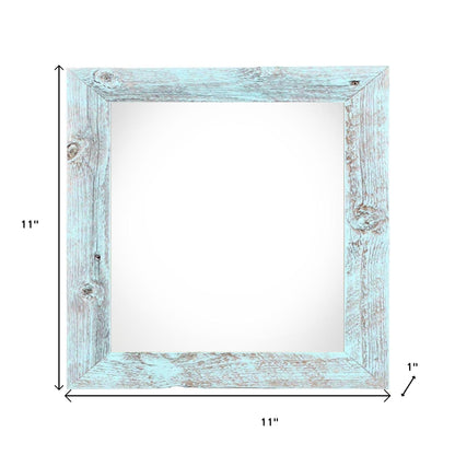 8" x 8" Blue Solid Wood Tabletop Picture Frame - Loft&Timber