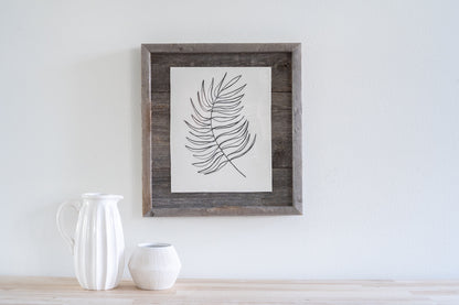 5" x 7" Gray Solid Wood Tabletop Picture Frame - Loft&Timber