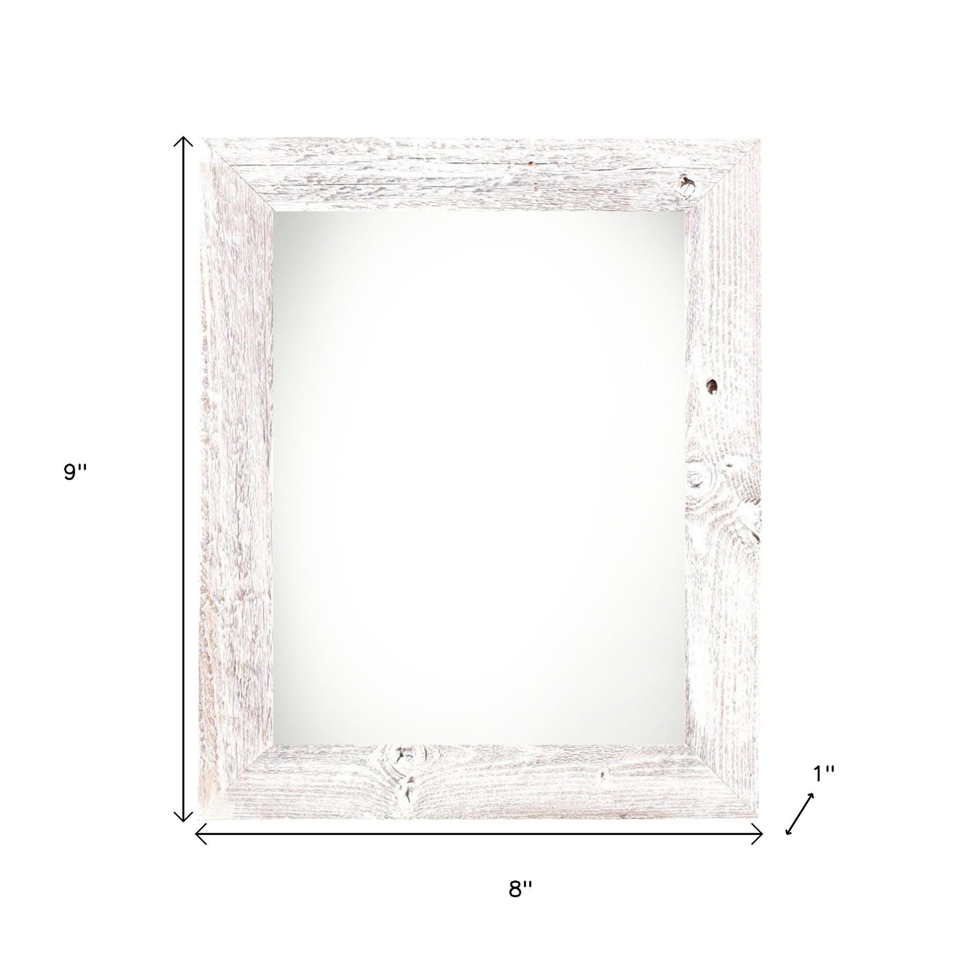 6" x 6" White Solid Wood Tabletop Picture Frame - Loft&Timber