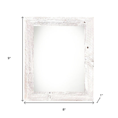 6" x 6" White Solid Wood Tabletop Picture Frame - Loft&Timber