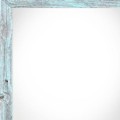 6" x 6" Blue Solid Wood Tabletop Picture Frame - Loft&Timber