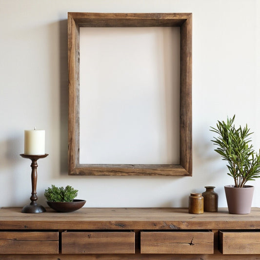 24" x 36" Gray p-Oxybis(benzenesulfonyl hydrazide) Solid Wood Hanging or Tabletop Picture Frame - Loft&Timber