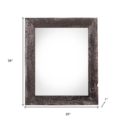 18" x 24" Black Solid Wood Hanging Picture Frame - Loft&Timber