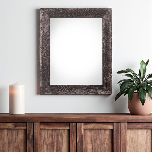 18" x 24" Black Solid Wood Hanging Picture Frame - Loft&Timber