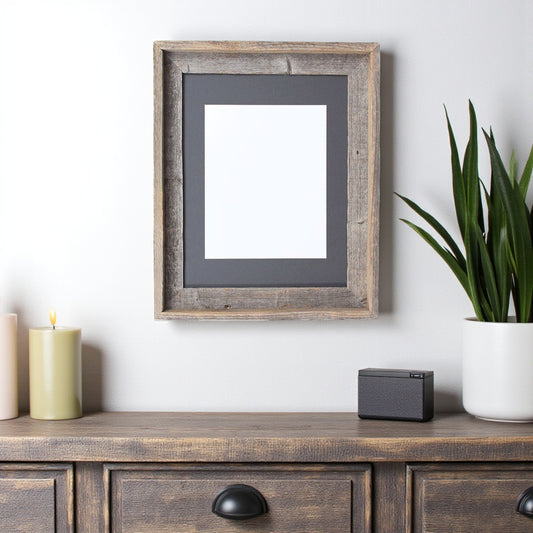 16" x 20" Gray Solid Wood Hanging Picture Frame - Loft&Timber