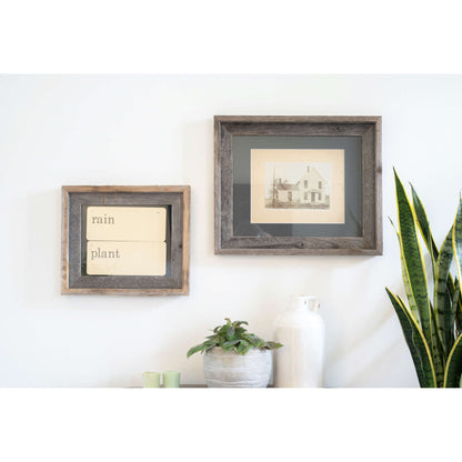 16" x 20" Gray Solid Wood Hanging Picture Frame - Loft&Timber