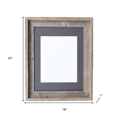 16" x 20" Gray Solid Wood Hanging Picture Frame - Loft&Timber