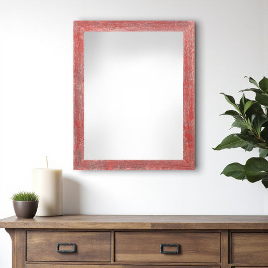 12" x 18" Red Solid Wood Hanging Picture Frame - Loft&Timber