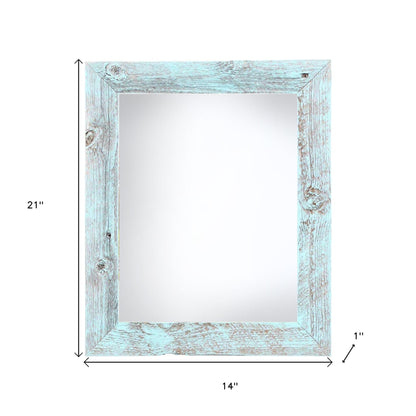 12" x 18" Blue Solid Wood Hanging Picture Frame - Loft&Timber