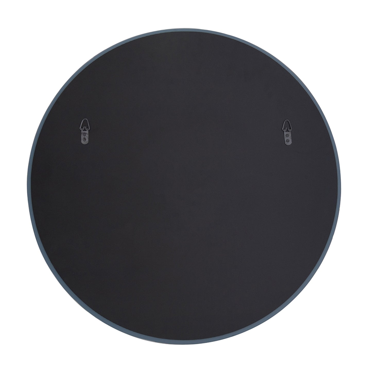 28" Gray Round Unframed Accent Mirror - Loft&Timber