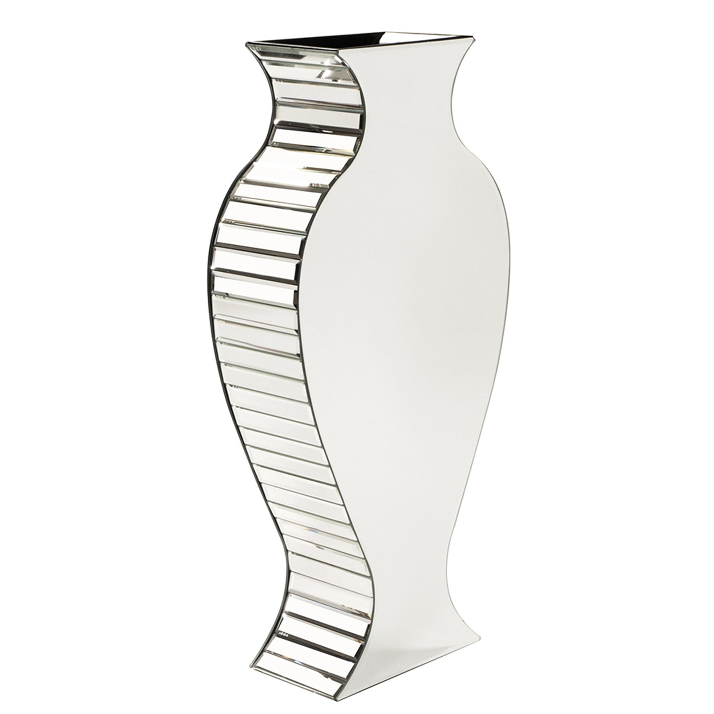 28" Clear Crystal Glass Table Vase - Loft&Timber