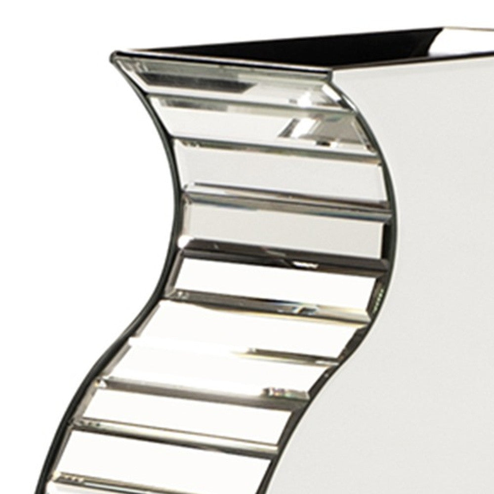 28" Clear Crystal Glass Table Vase - Loft&Timber