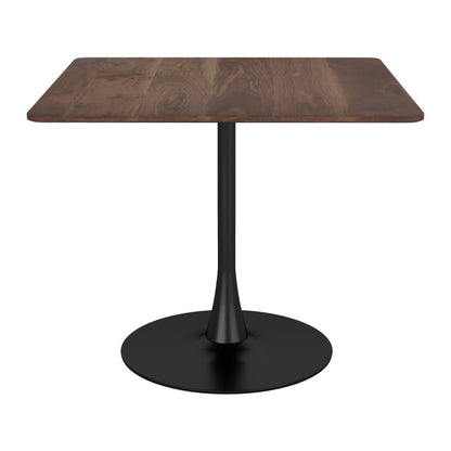 35" Square Steel Pedestal Base Dining Table - Loft&Timber