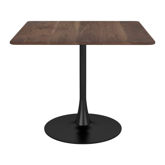 35" Square Steel Pedestal Base Dining Table - Loft&Timber