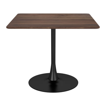 35" Square Steel Pedestal Base Dining Table - Loft&Timber